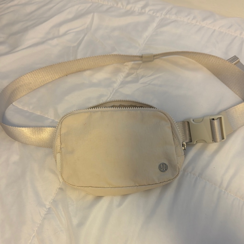 lululemon athletica Cream Belt Bag